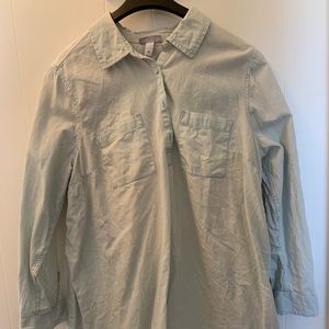 Maternity chambray shirt